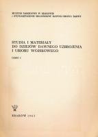 Studia i materiały do dziejów dawnego uzbrojenia i ubioru wojskowego. Szerk.: Zbigniew Bochenski. Kr...