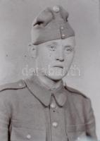 cca 1944 és 1955 között, katonákról készült műtermi portré felvételek, 21 db vintage síkfilm NEGATÍV...