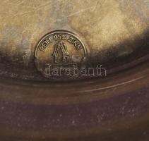 Az inas kalandjai és szerelmi élete domborműves ón kupa. Jelzett. fedeles 20 cm