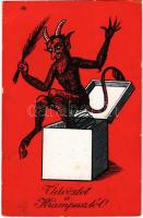 1929 Üdvözlet a Krampusztól / Krampus greeting (fl)