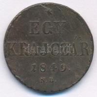 1849NB 1kr Cu T:VF,F Adamo B1.1