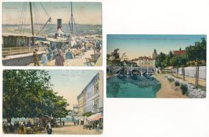 Crikvenica, Cirkvenica; 5 db régi képeslap vegyes minőségben / 5 pre-1945 postcards in mixed quality