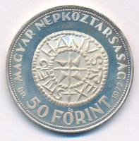 1972. 50Ft Ag "Szent István" T:UNC (eredetileg PP)
Adamo EM38
