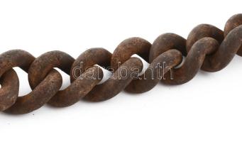 Antik béklyó / bilincs. XIX sz. Öntöttvas, kulcs nélkül. 60 cm, d: 14 cm