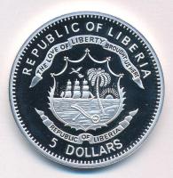 Libéria 2010. 5$ ezüstözött Cu "A történelem legnagyobb hadurai - Nagy Szulejmán" részben ...