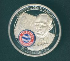 Németország 2000. "FC Bayern München - Alapítás" ezüstözött, multicolor ffém emlékérem T:PP