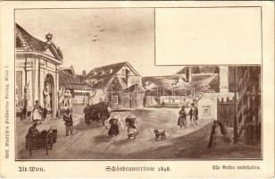 Wien, Vienna, Bécs; Alt-Wien, Schönbrunnerlinie 1848. Deutsch's Postkarten Verlag 802. (EK)