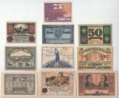 Németország / Weimari Köztársaság 1920-1922. 10db-os vegyes szükségpénz tétel T:UNC,AU Germany / Weimar Republic 1920-1922. 10pcs of mixed necessity notes C:UNC,AU