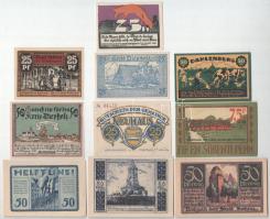 Németország / Weimari Köztársaság 1920-1922. 10db-os vegyes szükségpénz tétel T:UNC,AU Germany / Wei...