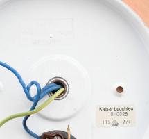 Retro kerámia fali lámpa. Mázas iparművész kerámia, Működik, hibátlan 21x21 cm