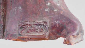 Pátyi Zsóka: A varázsló. Mázas iparművész kerámia, jelzett, apró lepattanásokkal 32 cm