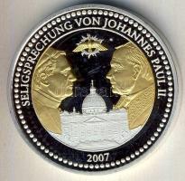 Németország 2007. "II. János Pál pápa boldoggá avatása" ffém bimetál emlékérem T:PP