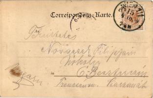 1899 (Vorläufer) Wien, Vienna, Bécs; Prater, Riesenrad / amusement park, ferris wheel (fl)