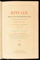 Rituale Romano-Veszprémiense. Szerk.: Caroli L. B. Hornig. [Hornig Károly (1844-1917) báró, veszprém...