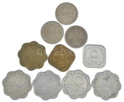 Sri Lanka ~1960-1970. 10db klf fémpénz T:AU,XF Sri Lanka ~1960-1970. 10pcs of mixed coins C:AU,XF