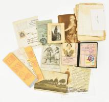 Vegyes okmány és nyomtatvány tétel: irredenta lapok, reklámok, céges borítékok, stb