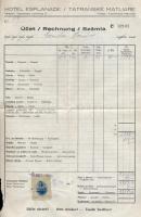 cca 1910-1940 Tátrai gyűjtemény: Tátra-Matlárháza, Tátralomnic, Tátraszéplak igazolványok, vonat és ...