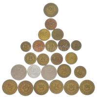 Tunézia ~1960-1990. 24db-os vegyes érmetétel T:vegyes Tunisia ~1960-1990. 24pcs of mixed coin lot C:mixed