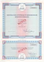 Budapest 1993. "Budapest Holding Első Hazai Vagyonkezelő és Befektetési Részvénytársaság" ...