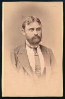 cca 1880 Szeged, Letzter és Társa fényképészeti műtermében készült, keményhátú vintage fotó, 9,5x6,1 cm