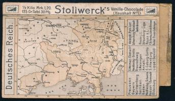 cca 1910 Stollwerck csokoládés doboz 9x6 cm