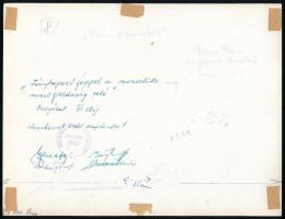 1961 Vincze János (1922-1999) kecskeméti fotóművész hagyatékából, feliratozott vintage fotóművészeti...