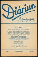 1948 Diárium 2., 3., 4., 5-6. sz. (4 db). Szerk.: Kenyeres Imre. Bp., Egyetemi Nyomda, 33-176 p. Kia...
