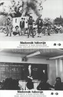 cca 1985 ,,Madonnák háborúja" című japán bűnügyi film jelenetei és szereplői, 7 db vintage prod...