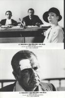 cca 1977 ,,A macska rejtélyes halála" című olasz film jelenetei és szereplői, 11 db vintage produkciós filmfotó ezüst zselatinos fotópapíron, a használatból eredő (esetleges) kisebb hibákkal, 18x24 cm