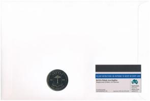 Egyenlítői-Guinea 1994. 1000Fr Cu-Ni "Jégmadár" multicolor emlékérme, felbélyegzett boríté...