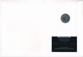 Új-Zéland 1989. 20c Cu-Ni "Kiwi" multicolor emlékérme, felbélyegzett borítékban új-zélandi...