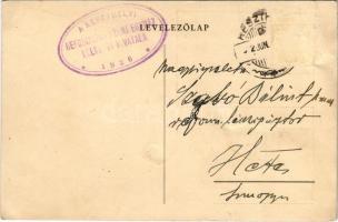 1932 Keszthely, Református templom terve s: Szeghalmy B. (EB)