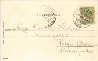 1905 Keszthely, Balatoni csónakda. Nádai Ignác kiadása