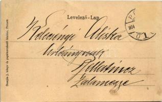 1904 Pécs, Dömör-kapu kilátótorony. Domján J. kiadása (r)