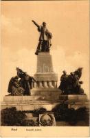 Arad, Kossuth szobor. Weisz Leó kiadása / statue, monument