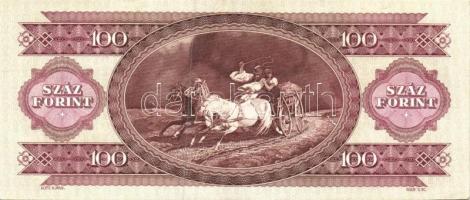 1992. 100Ft (2x) egymásutáni sorszámokkal T:II+ Csak egyszer hajtva!