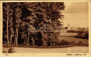 1940 Zirc, látkép a Bakony felől (ázott sarok / wet corner)