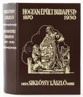 Siklóssy László: Hogyan épült Budapest? (1870-1930). A Fővárosi Közmunkák Tanácsa története. Rakovszky Iván előszavával. Bp., 1985, ÁKV. Egy kihajtható színes térképpel, fekete-fehér fotókkal illusztrált. Reprint kiadás. Kiadói illusztrált műbőr kötés, jó állapotban.