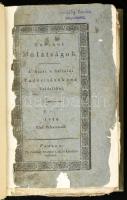 1829 [H]Asznos mulatságok. A' Hazai 's külföldi Tudósításokhoz Toldalékúl [adja Özv. Kultsár Istvánné.] 1829. Első Félesztendő. 1-10,12-50. szám.Pesten, 1829., Petrózai Trattner J. M. és Károlyi István, 1-80,89-398 p. Átkötött egészvászon-kötés, bekötött papír védőborítókkal, restaurált lapokkal: az elején a borító és az első 4 lap, valamint a végén az utolsó 23 lap és a borító, foltos lapokkal, nem teljes: a 11., és a 51-52. számok hiányosnak.