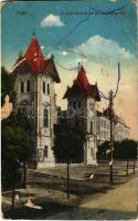 1916 Arad, Nyári színház és állami tanítóképző. Kerpel Izsó kiadása / summer theatre, teachers training institute (EB)