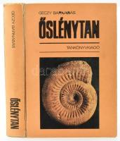 Géczy Barnabás: Őslénytan. Bp.,1989, Tankönyvkiadó. Harmadik kiadás. Fekete-fehér és színes képekkel, ábrákkal gazdagon illusztrált. Kiadói kartonált papírkötés, sérült, javított gerinccel, helyenként tollas aláhúzásokkal. Megjelent 1000 példányban.