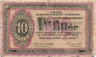 Boldogasszony/hadifogolytábor 1916. 10f T:III