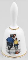 2 db Norman Rockwell porcelán csengó. Matricás, jelzett, hibátlan 19 cm