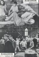 cca 1982 ,,Kamaszok" című francia film jelenetei és szereplői, 4 db produkciós filmfotó nyomdat...