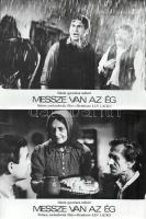 cca 1972 ,,Messze van az ég" című csehszlovák film jelenetei és szereplői, 13 db vintage produk...