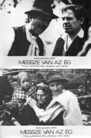 cca 1972 ,,Messze van az ég" című csehszlovák film jelenetei és szereplői, 13 db vintage produk...