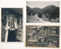 6 db RÉGI erdélyi képeslap vegyes minőségben: Marótlaka, Körösvölgy, Királyhágó, Gyergyószentmiklós,...