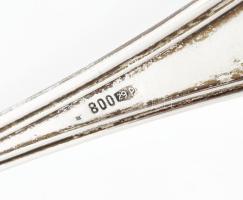 Ezüst(Ag) gyereketető kanál, jelzett, h: 12,5 cm, nettó: 23,4 g