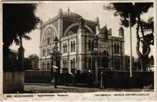 Thessaloniki, Salonique; Musée Archeologique / Yeni Mosque, built for the citys Dönmeh community, Jewish converts to Islam. Used to house the Archaeological Museum in 1925. Judaica (fl)