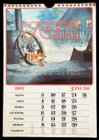 1983 Vuk naptár, 29x20 cm